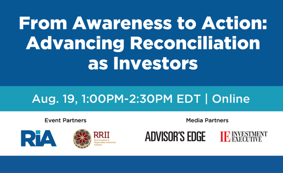 Advancing Reconciliation as Investors